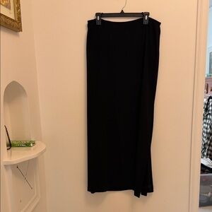Linda Allard for Ellen Tracy Chic Black Maxi Skirt for Women SZ 14
